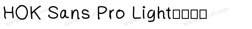 HOK Sans Pro Light字体转换